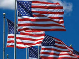 American Flag With Embroidered Stars