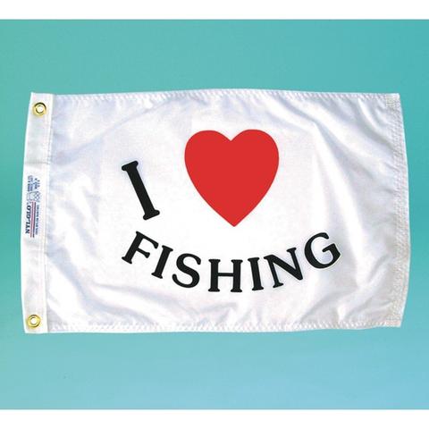 I Love Fishing Flag – Rebel Supplies