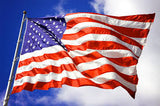 American Embroidered Flag - Nylon  4' x 6'