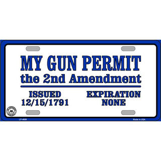 Gun Permit License Plate