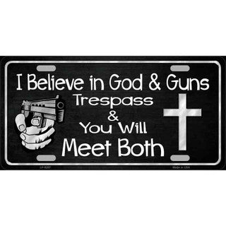 God & Guns License Plate