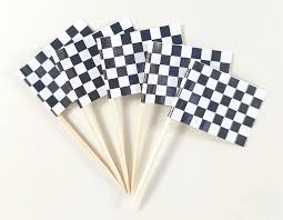 Auto Racing Toothpick Flags