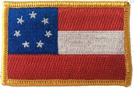 Stars & Bars Embroidered Patch - 2.5" x 3.5"