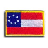 Stars & Bars Embroidered Patch - 2.5" x 3.5"