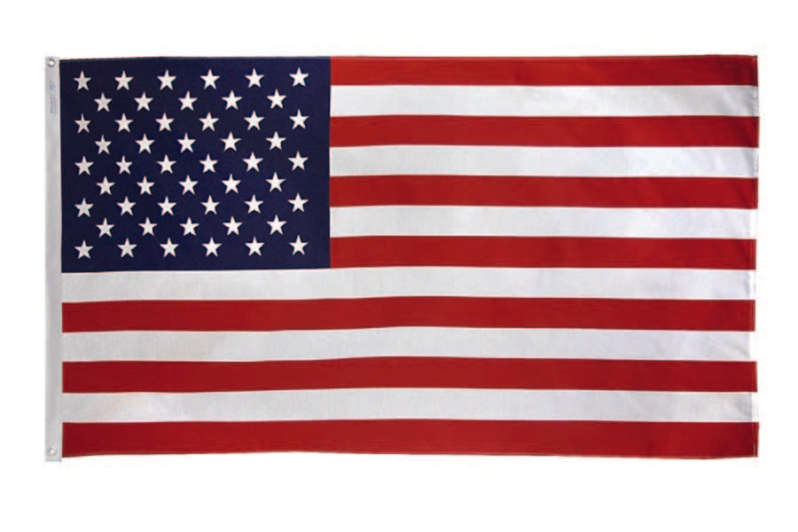 American Flag Cotton - Fully Sewn With Embroidered Stars