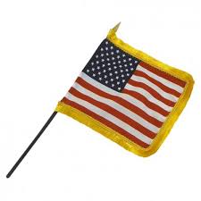 Miniature United States Flag - Fringed
