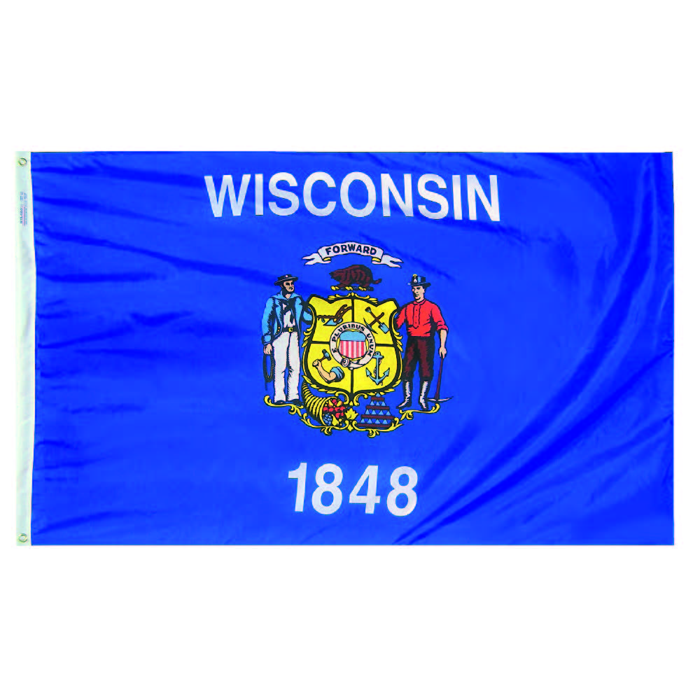 Wisconsin State Flag - Nylon